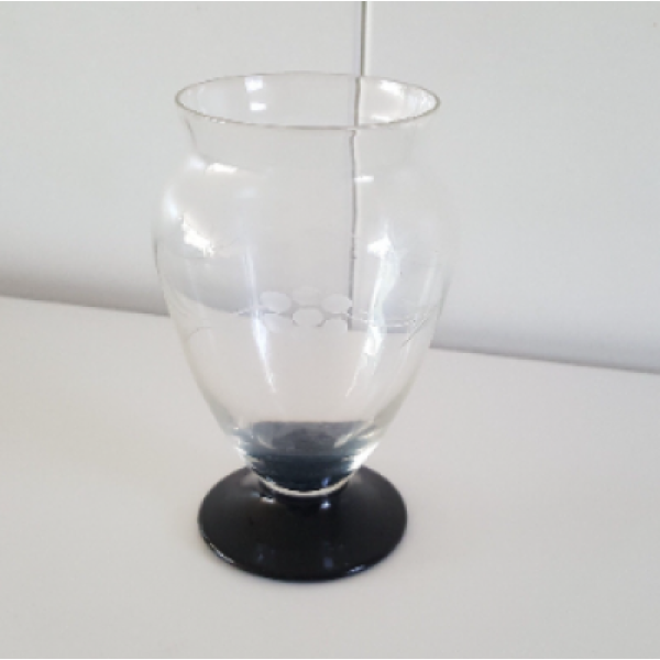 Glass Art Deco Vase